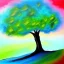 Placeholder: landscape tree painting abstract