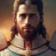 Placeholder: Portrait of KING ARTHUR with crown and mid-12th century armor.extremely detailed face,crystal clear Big eyes,perfectly centered image,intricate detail.Diseney style, korra character style.and Kilian Eng art color