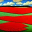 Placeholder: poppy field in the style of lowry