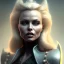 Placeholder: Pamela Anderson as evil queen in black leather, leather, busty, cleavage, angry, stern look. character design by cory loftis, fenghua zhong, ryohei hase, ismail inceoglu and ruan jia. unreal engine 5, artistic lighting, highly detailed, photorealistic, fantasy