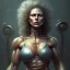 Placeholder: woman bodybuilder, horrorpunk, fantasy, sharp focus, concept art, 8 k thomas kinkade gerald brom adrian smith