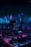 Placeholder: Generate an image depicting a bustling city skyline at night, with neon lights illuminating the streets below.