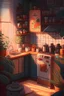 Placeholder: cozy vibes art kitchen