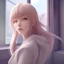 Placeholder: Anime, female student studying on window,perfect face, cool face, ultra detail, unreal engine 5, cinema4d, sun light, studio lighting --ar 1:1 --v 4