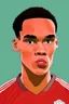 Placeholder: Trent Alexander-Arnold English soccer player player cartoon 2d