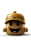 Placeholder: 3d emoji brown emoji, cap