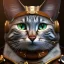 Placeholder: character render of mechanical tabby cat, intricate, ultra-fine detailed, steampunk, ornate, 8k, ultraHD, high-quality, 3d, realistic, trending on artstation, midjourney style, elaborate, openjourney style, close-up