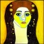 Placeholder: retrato de mujer bella con estilo de Gustav Klimt