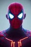 Placeholder: spiderman with neon color eyes
