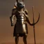 Placeholder: Photo anubis god warrior antropomophized in armour black and gold