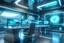 Placeholder: futuristic it workspace