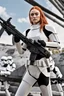 Placeholder: [Sophie Turner] Sophie clicked the locks on her white armor, sealing herself inside the stormtrooper uniform. As the newest recruit to the Galactic Empire's elite shock troops, her first live mission was about to begin. "Troopers, move out!" barked Commander Rax as he took point down the loading ramp. Sophie fell in with her squad mates as they swept onto the rebel starship docking bay. Silence greeted them as they advanced cautiously through the empty passageways. Something wasn't right, Sophie