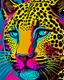 Placeholder: Leopardo coherente Arte pop obra de arte 4k