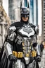 Placeholder: Excited Photography A picture cyber mechines Batman,with surface coated chrome polished details, city background