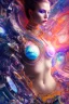 Placeholder: A woman, abstract image showing her chaotic life, chaos, stormy, 8k, exceptional beauty, mysterious, abstract conceptional art