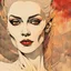 Placeholder: create a highly ethereal, darkly magical surrealist portrait illustration of the mother of vampires, Lamae Bal, with highly detailed and deeply cut facial features, in the chaotic, turbulent, otherworldly landscape of Coldharbour in the comic art style of BILL SIENKIEWICZ and JEAN GIRAUD MOEBIUS, searing lines and forceful strokes, precisely drawn, inked, and darkly colored