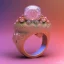 Placeholder: a jewelry design,sakura-themed ring, gemstones and diamonds,luxury, closeup, product view,trending on artstation, cgsociety,ultra quality,digital art, exquisite hyper details,4k,Soft illumination, dreamy,fashion, rendering by unreal engine