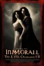 Placeholder: Movie Poster -- "Immortal Soul," Starring Paul Stanley as the evil vampire and Timothee Chalamet as Malcolm Stark - After witnessing the murder of his wife, at the hands of an evil vampire, he vows to avenge her death - in the art style of Boris Vallejo, Frank Frazetta, Julie bell, Caravaggio, Rembrandt, Michelangelo, Picasso, Gilbert Stuart, Gerald Brom, Thomas Kinkade, Neal Adams, Jim Lee, Sanjulian, Thomas Kinkade, Jim Lee,