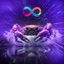 Placeholder: infinity symbol ∞ with vibrant powerful crab jumping out of the water, striking, neon, chiaroscuro, dramatic, captivating, powerful, fantasy, beautiful, octane render, 16k post-production, artstation: award-winning: atmospheric: commanding: fantastical: clarity: ultra quality: striking: brilliance: stunning colors: amazing depth; lens: f/11, 35mm