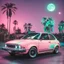 Placeholder: Neon Moon Pastel Retro with Honda civic