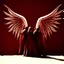 Placeholder: burgundy angel wings