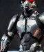 Placeholder: black metal armor, futuristic suit, imperious, 8k resolution, overwatch, genji, color, vibrant, visor