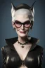 Placeholder: Carmen Dell`orifice as evil queen in black leather, leather, busty, cleavage, angry, stern look. character design by cory loftis, fenghua zhong, ryohei hase, ismail inceoglu and ruan jia. unreal engine 5, artistic lighting, highly detailed, photorealistic, fantasy