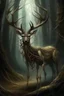 Placeholder: The "Almost Deer" is a chilling sight: a skeletal deer-like creature, its flesh stretched tight over its bones, with antlers twisted like gnarled branches, and hollow, soulless eyes that seem to pierce the darkness, emanating an unsettling, hypnotic allure.