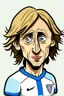 Placeholder: Luka Modric Croatian soccer player cartoon 2d