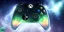 Placeholder: shiney xbox elite controller, heavily vented design. nebula backround . sunflare . centered