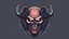 Placeholder: Demon skull logo minimalistic cyberpunk