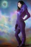 Placeholder: Full body portrait, painting, medium shot lady Spacecore background volumetric elephantskin