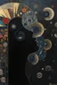 Placeholder: black mirror of the soul; a surreal and whimsical admixture of Klimt and Kandinsky