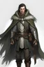 Placeholder: male elvish ranger wearingleather armor, a gray cloak and a mantle of brown feathers
