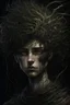 Placeholder: The Hidden Shadow Teen, with highly detailed hair and facial features, macabre gothic horror illustration, maximalist, sharp focus, highest resolution, in the styles of Denis Forkas and Masahiro Ito