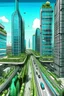 Placeholder: • Infrastructure • Transportation • Leisure center • Vegetation • Skyscrapers • Bustling • Prosperous • Cosmopolitan TRANSPORT