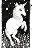 Placeholder: A delightful coloring page design showcasing an adorable baby unicorn in a charmingly naive art style. The artist has skillfully created a whimsical scene with minimal details and a focus on bold, thick black outlines. The endearing fox, prominently positioned in the center, is the highlight of this illustration. The all-white background beautifully complements the simplistic design, allowing young artists to unleash their creativity. As the baby fox takes center stage, a subtle hint of its