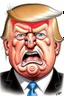 Placeholder: president donald trump as an angry drooling pig