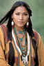 Placeholder: a digital photograph of a beautiful native american woman, 25 years old