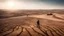 Placeholder: Climate emergency. An expansive farmland turned barren desert, with deep cracks running through the dry, dusty soil. Crops lie dead and withered, and abandoned farming equipment rusts in the harsh sun. A lone farmer stands in despair, looking at the parched earth. Beautiful award-winning photograph, shocking, balanced delightful composition, perfect lighting, superb detail, 16k render