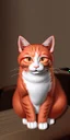 Placeholder: a big fac red-haired cat