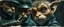 Placeholder: airbrush and pen outline, french art , extreme close up on cheeky fluffy weasel hairy goblin military prison guard troupe news anchor elf family scumbag , pinhole cam, airbrush 3d rendering, in the style of Titian and Rembrandt , torn edges