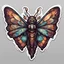 Placeholder: Omniscient Kaiser in sticker moth art style