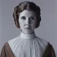 Placeholder: [[extrem stunning photorealistic carrie fisher as princess leia in star wars]] :: [[photorealistic sharp brown eyes, symmetrical short hair, head and shoulders portrait, 8k resolution photorealistic portrait by Greg Rutkowski, WLOP, hyperdetailed, intricately detailed, triadic colors]]