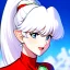 Placeholder: Clear focus, 8k, Elf, 80s style, White hair, ponytail, hair in between the eyes, up close,