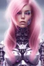 Placeholder: cyborg, pink hair, sexy, perfekt, real, dream