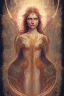 Placeholder: Create an image of a Wiccan Mayday Goddess. The goddess should be depicted as a beautiful and powerful figure, surrounded by symbols of the element of fire. Her hair should be long and flowing, and she should be dressed in a flowing gown or robe. In the background, include imagery of flowers, greenery, and perhaps a bonfire or other symbols of the Beltane celebration. The image should evoke a sense of joy, celebration, and spiritual connection to nature.