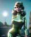 Placeholder: Ultra Realistic retro sci-fi image from 1960, spaceship, sweet young Jane Fonda woman, dress with tight latex suit and retro glass helmet, Retro sci-fi style, soft color, highly detailed, unreal engine 5, ray tracing, RTX, lumen lighting, ultra detail, volumetric lighting, 3d, finely drawn, high definition, high resolution.