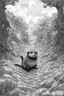 Placeholder: lemming ethereum in the trenches seeing the future in the style of surrealism black and white