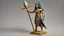 Placeholder: Egyptian god holding Cedric staff, (isometric on a plain background:1.3)